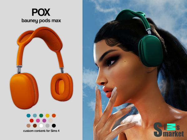 Наушники pox by bergdorfsims для Симс 4. Скачать мод