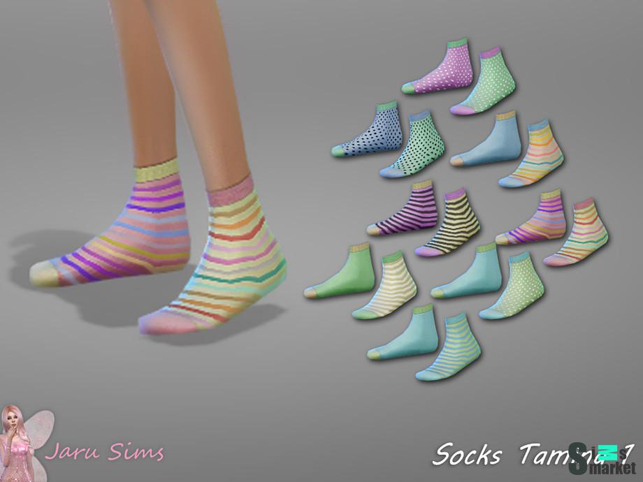 Носки Tamina by Jaru Sims для Симс 4. Скачать мод