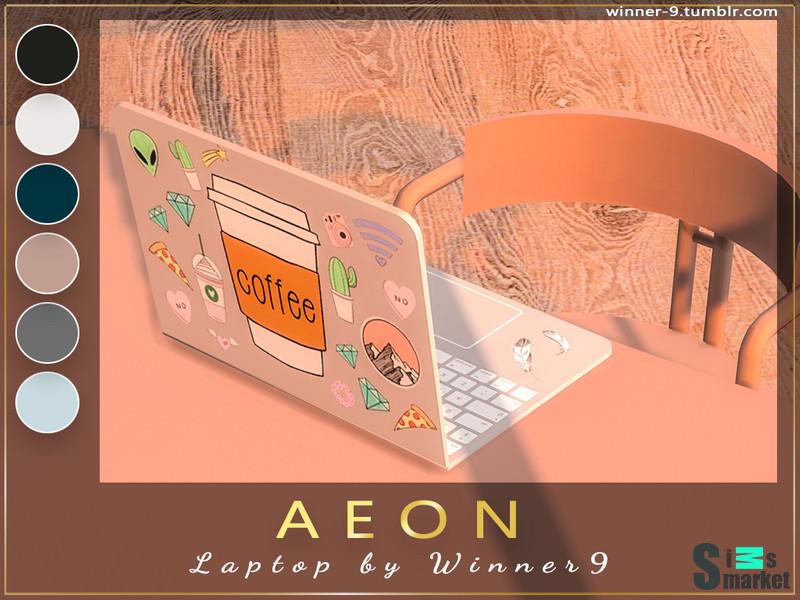 Ноутбук Aeon by Winner9 для Симс 4. Скачать мод