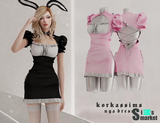 Nya dress by korkassims для Симс 4. Скачать мод