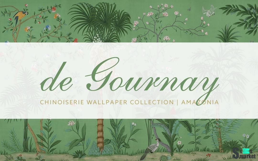 Обои "Amazonia Chinoiserie Wallpaper" для Симс 4 для Симс 4. Скачать мод