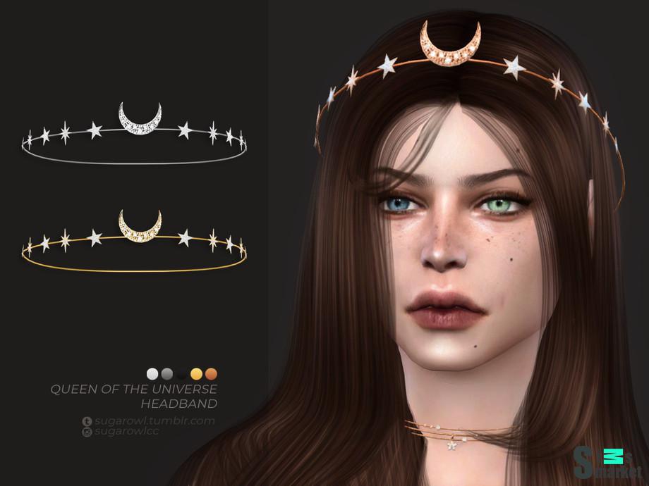 Обруч Queen by sugar owl для Симс 4. Скачать мод