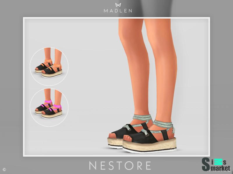 Обувь на платформе Nestore by MJ95 для Симс 4. Скачать мод