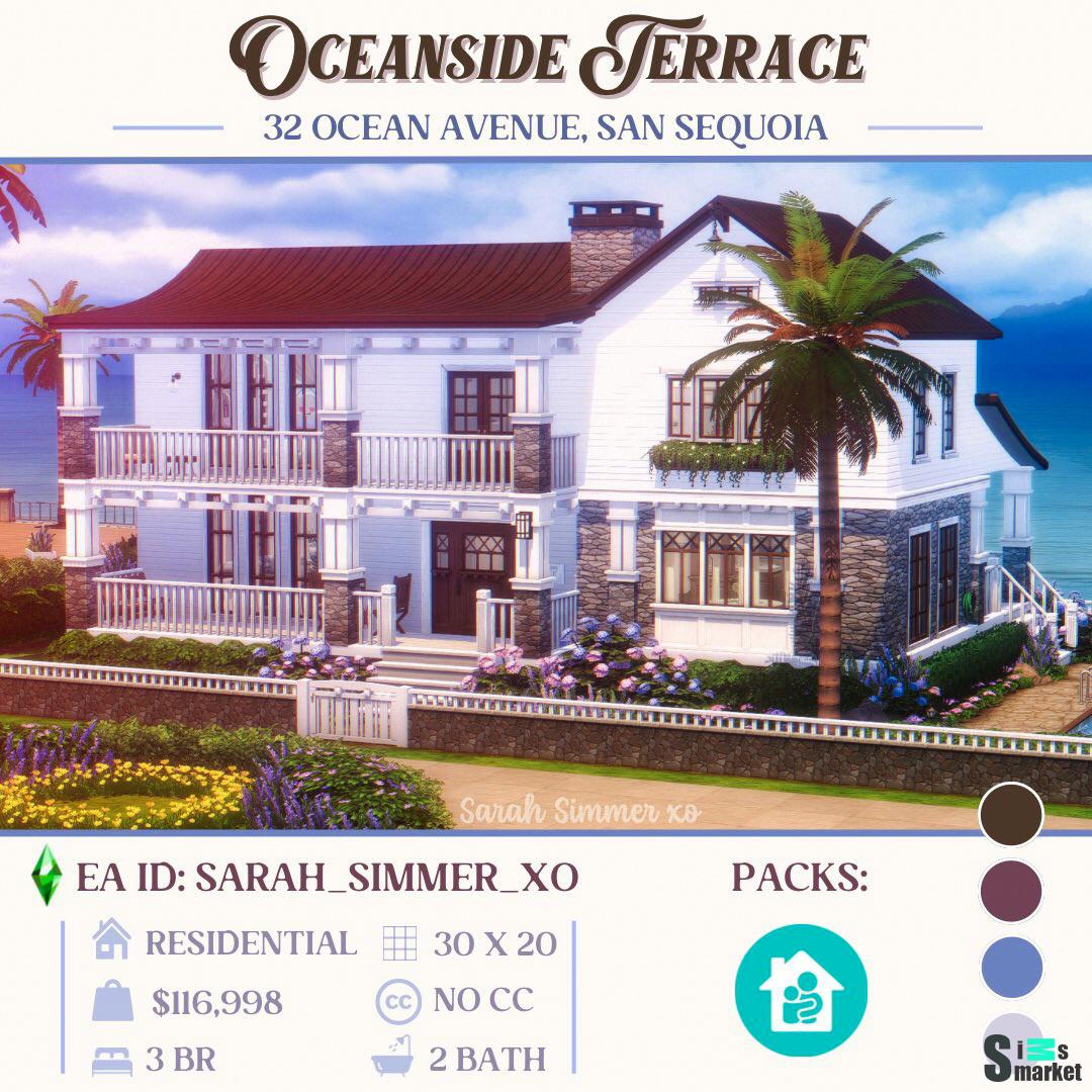 Oceanside Terrace для Симс 4. Скачать мод