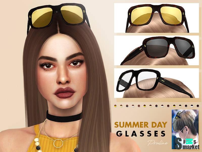 Очки "Summer Day Glasses" для Симс 4 для Симс 4. Скачать мод