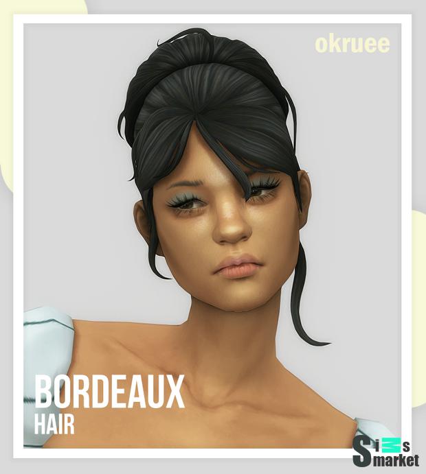 okruee "bordeaux hair" для Симс 4. Скачать мод