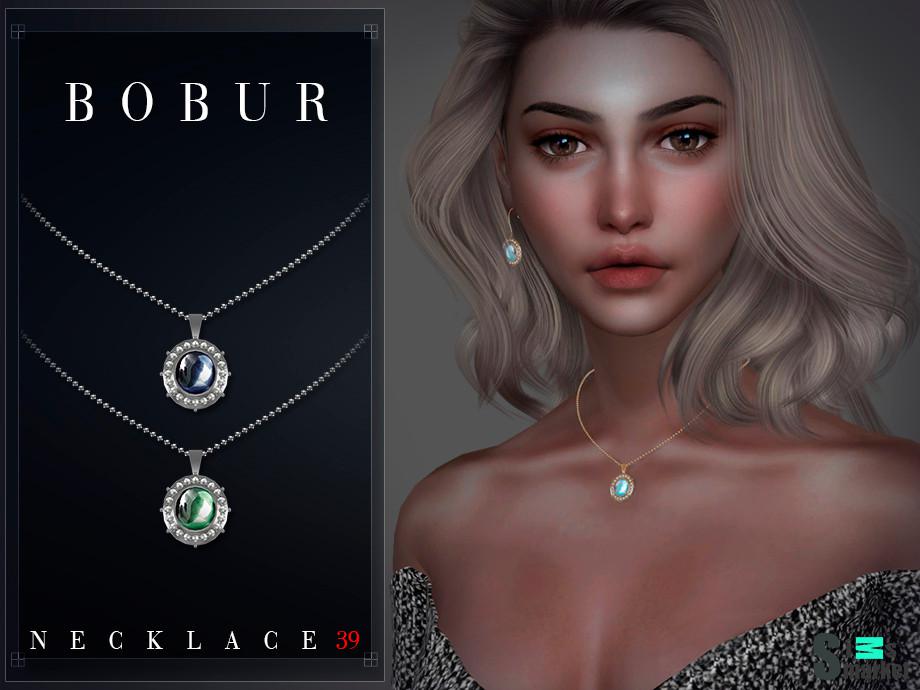 Ожерелье Sapphire by Bobur3 для Симс 4. Скачать мод