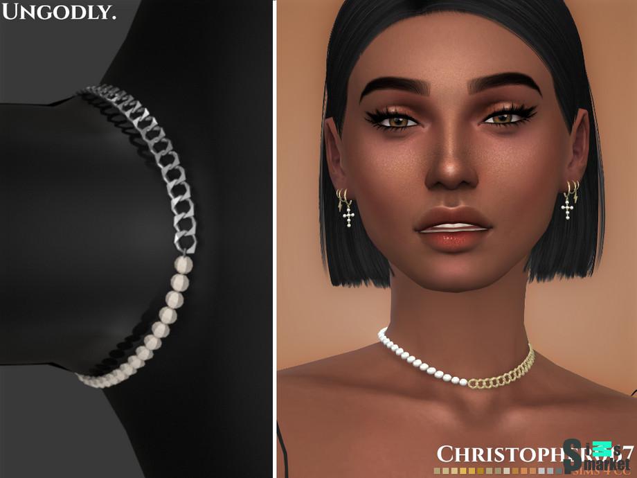Ожерелье Ungodly by christopher067 для Симс 4. Скачать мод