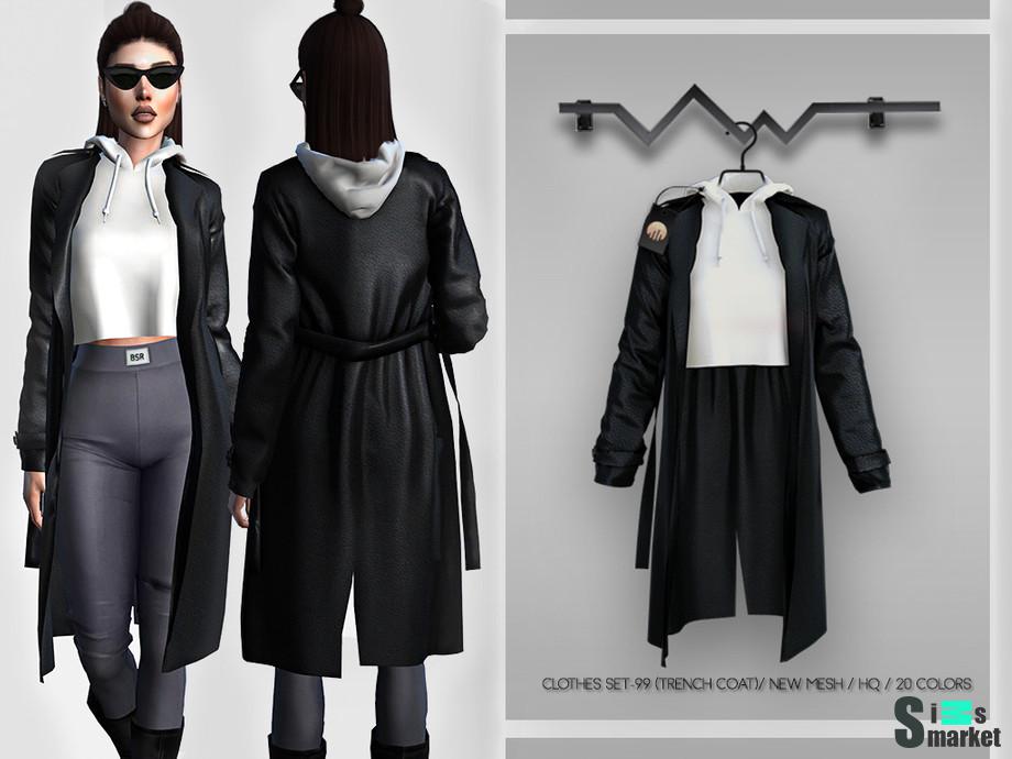 Пальто BD369 by busra-tr для Симс 4. Скачать мод