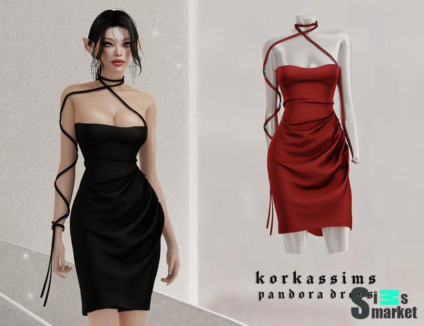 PANDORA DRESS для Симс 4. Скачать мод