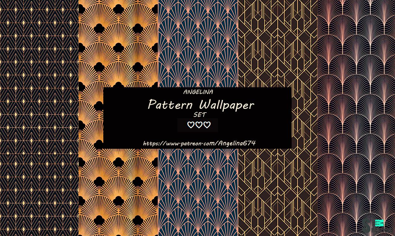 Pattern Wallpaper для Симс 4. Скачать мод