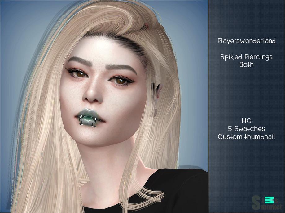 Пирсинг BOTH by PlayersWonderland для Симс 4. Скачать мод