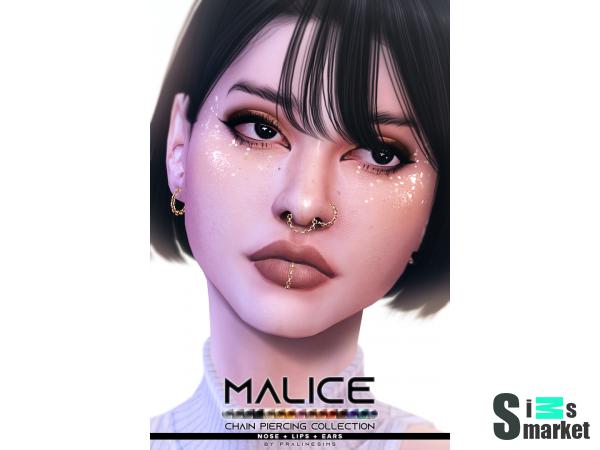 Пирсинг malice by pralinesims для Симс 4. Скачать мод