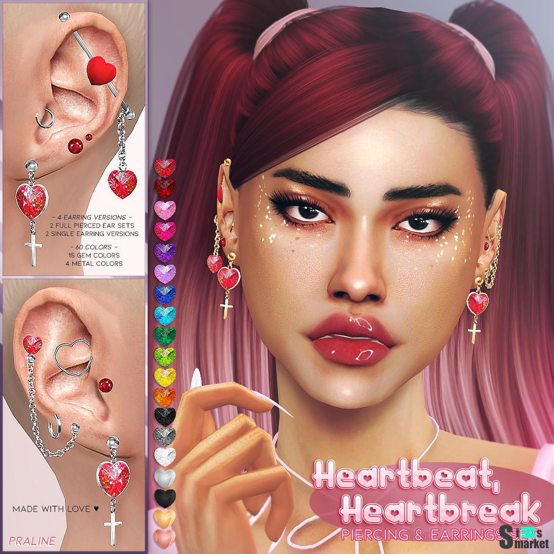 Пирсинг сет "HEARTBEAT, HEARTBREAK Piercing and Earring Set"Пирсинг сет "HEARTBEAT, HEARTBREAK Piercing and Earring Set"Пирсинг сет "HEARTBEAT, HEARTBREAK Piercing and Earring Set" для Симс 4. Скачать мод