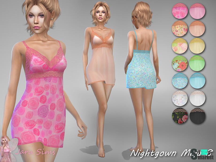 Пижама Meja 8 by Jaru Sims для Симс 4. Скачать мод