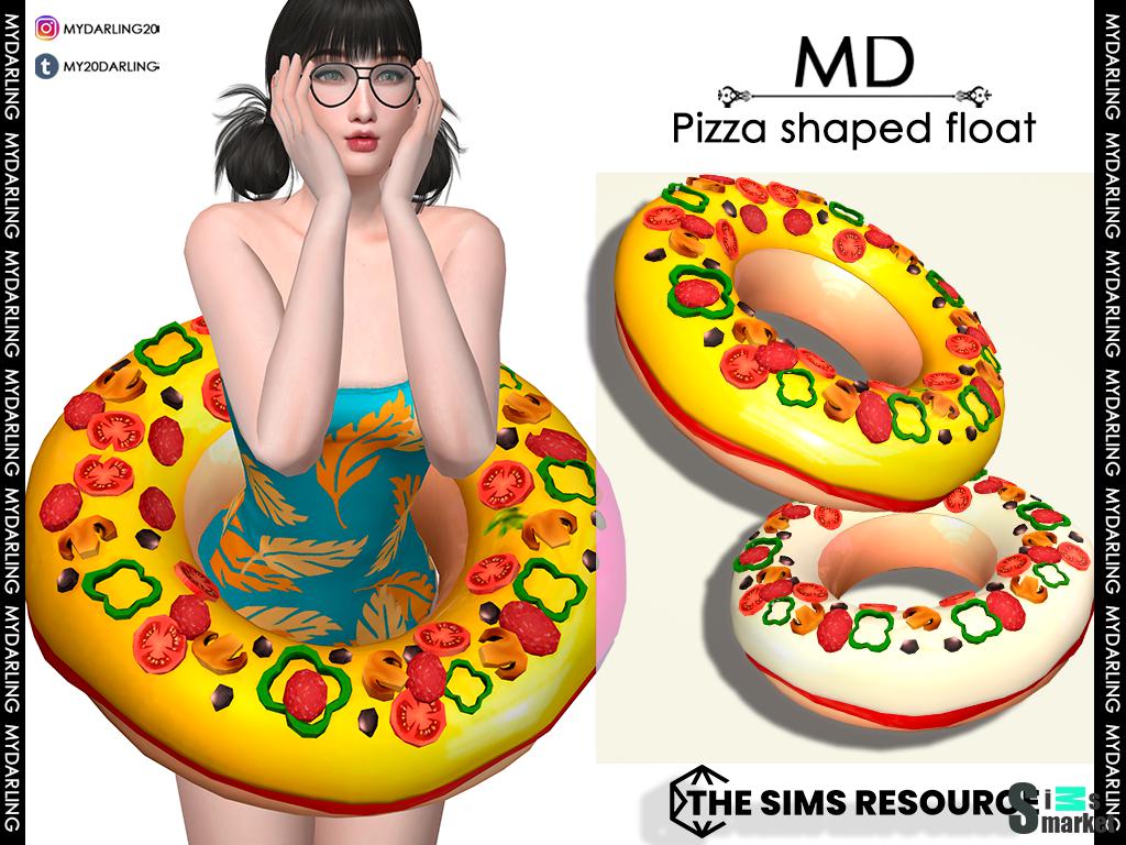 PIZZA SHAPED FLOATS для Симс 4. Скачать мод
