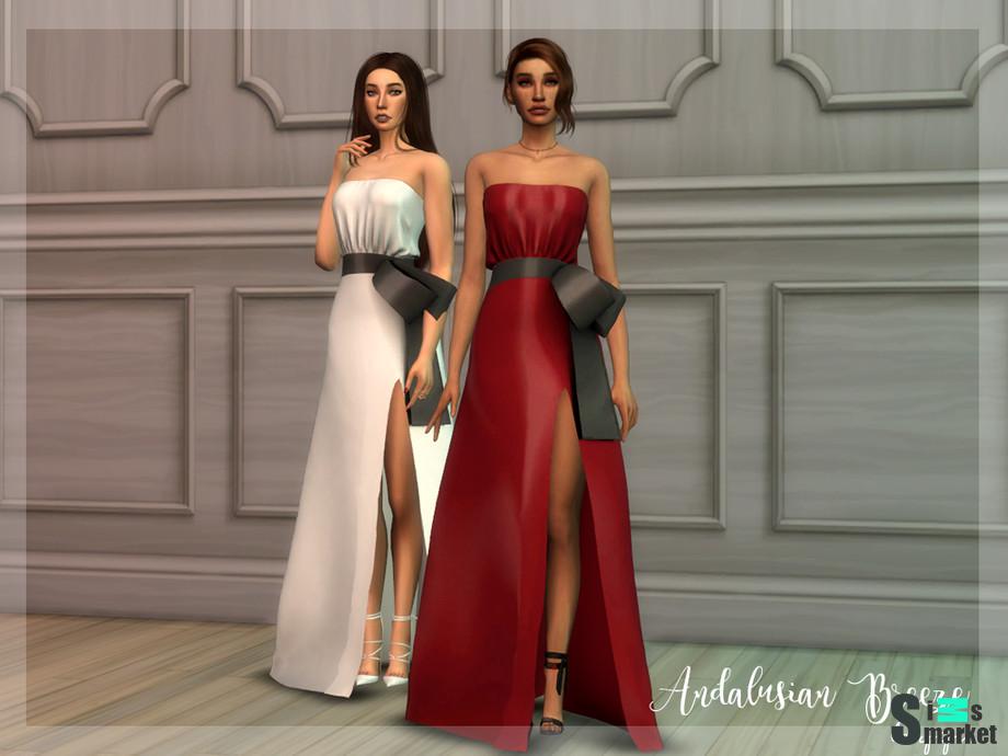 Платье Andalusian by laupipi для Симс 4. Скачать мод