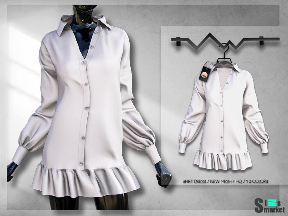 Платье BD305 by busra-tr для Симс 4. Скачать мод