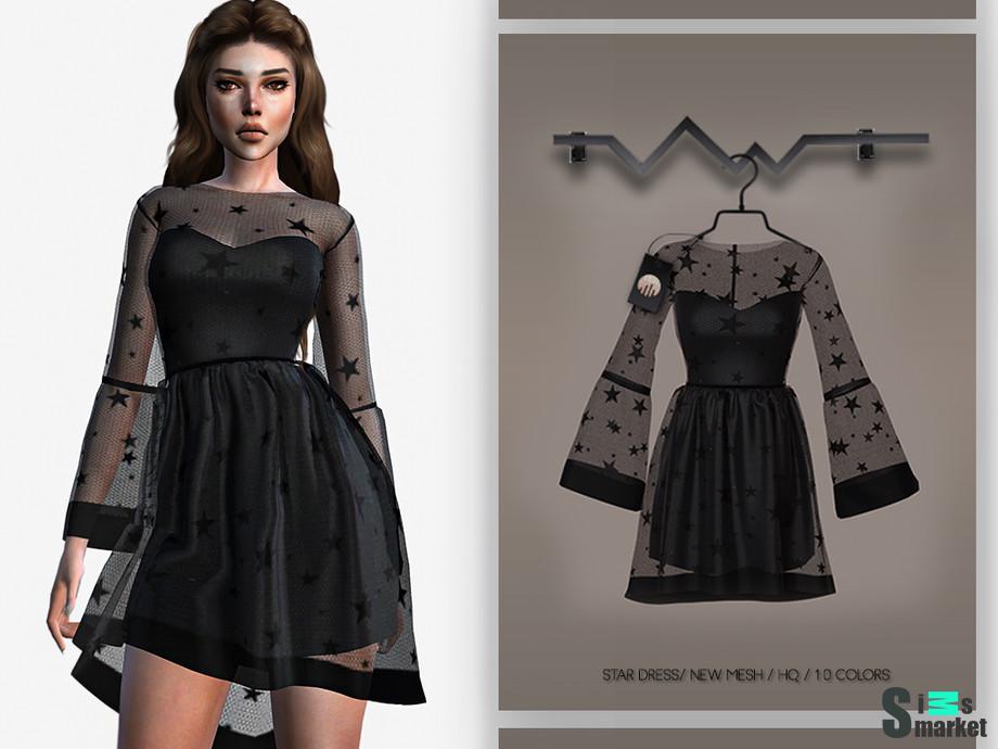 Платье BD336 by busra-tr для Симс 4. Скачать мод
