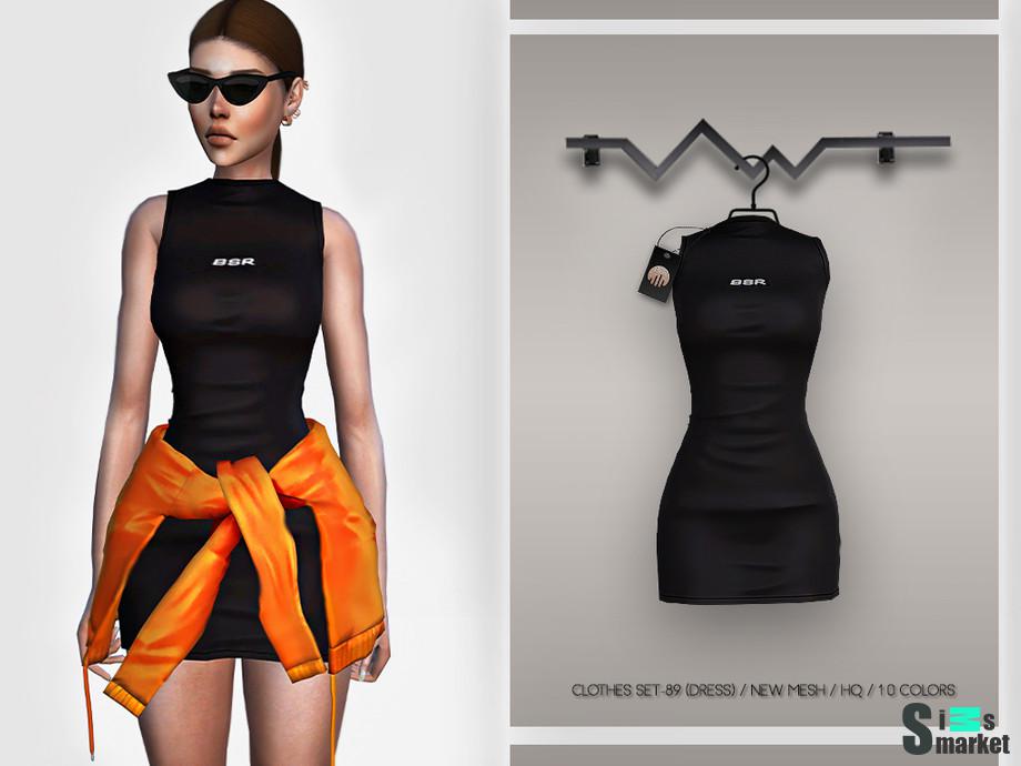 Платье BD337 by busra-tr для Симс 4. Скачать мод