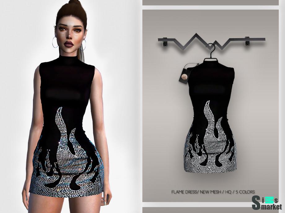 Платье BD339 by busra-tr  для Симс 4. Скачать мод