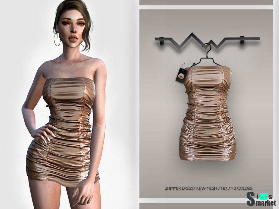 Платье BD340 by busra-tr для Симс 4. Скачать мод