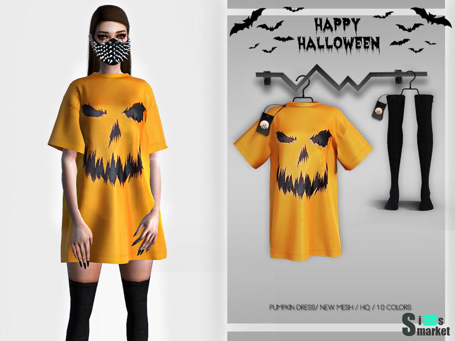 Платье BD351 by busra-tr для Симс 4. Скачать мод