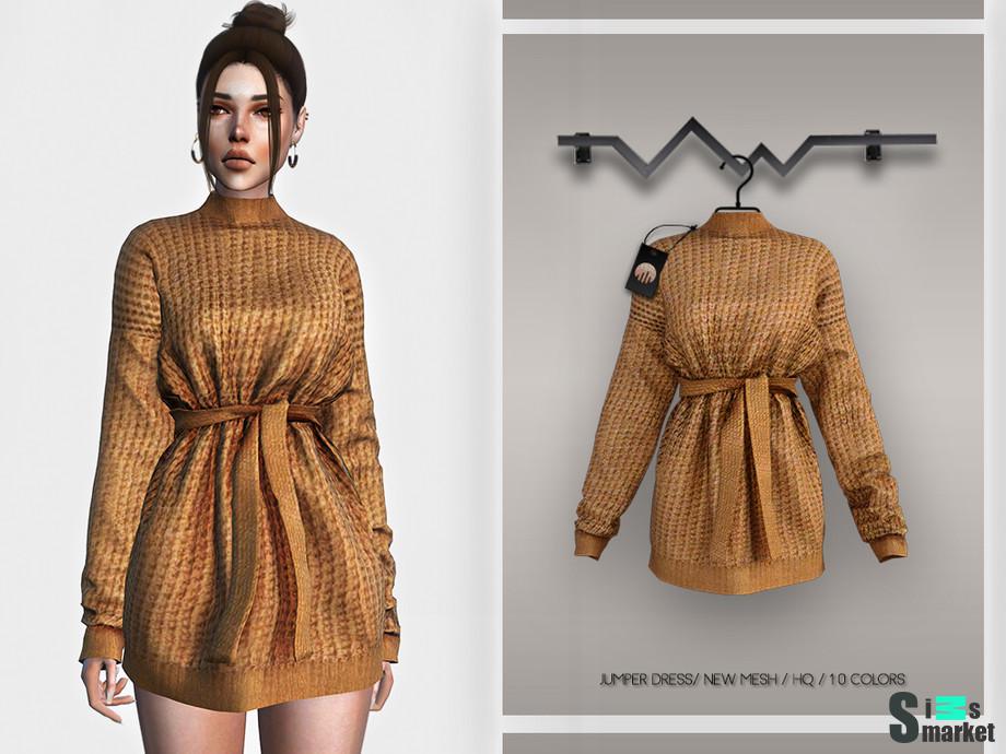 Платье BD359 by busra-tr для Симс 4. Скачать мод