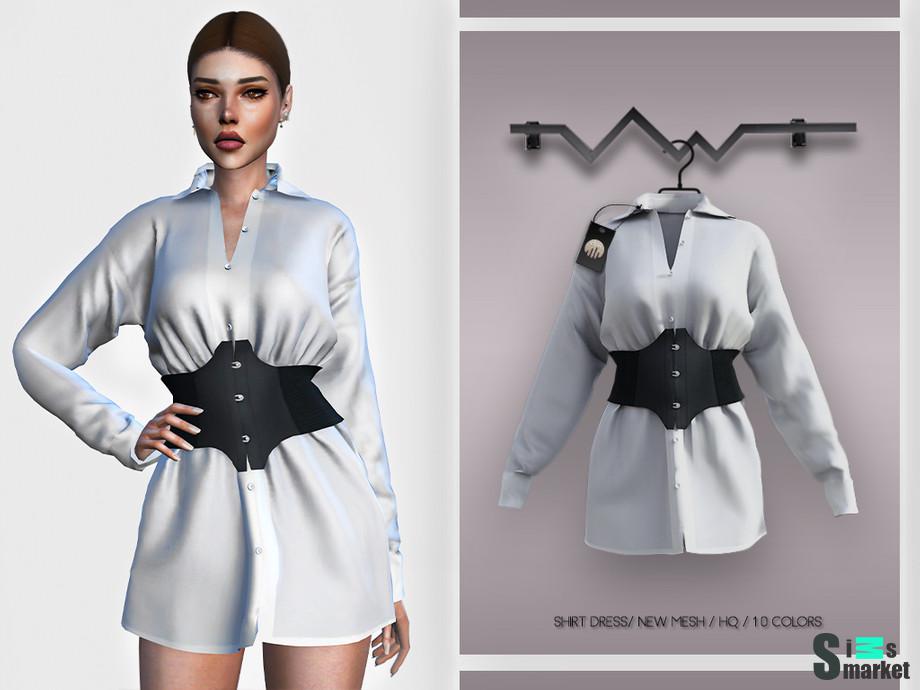 Платье BD360 by busra-tr для Симс 4. Скачать мод