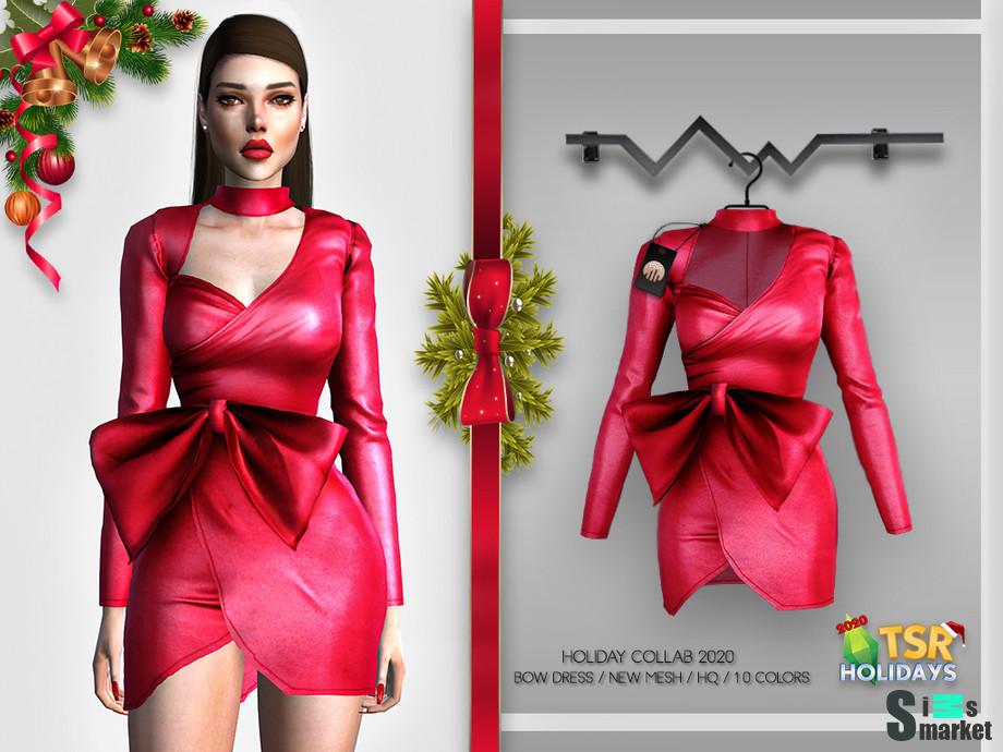 Платье BD373 by busra-tr для Симс 4. Скачать мод