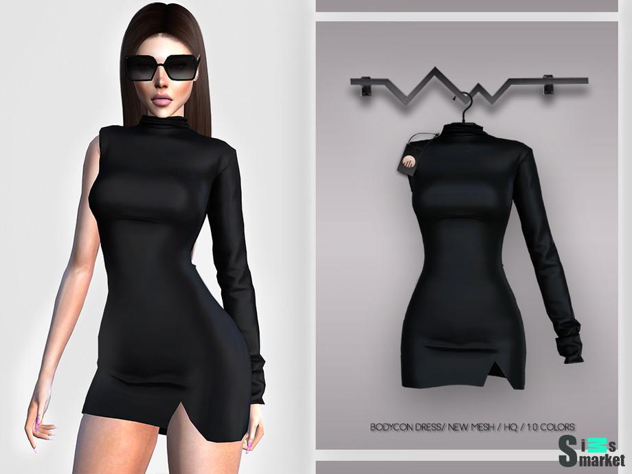 Платье BD374 by busra-tr для Симс 4. Скачать мод