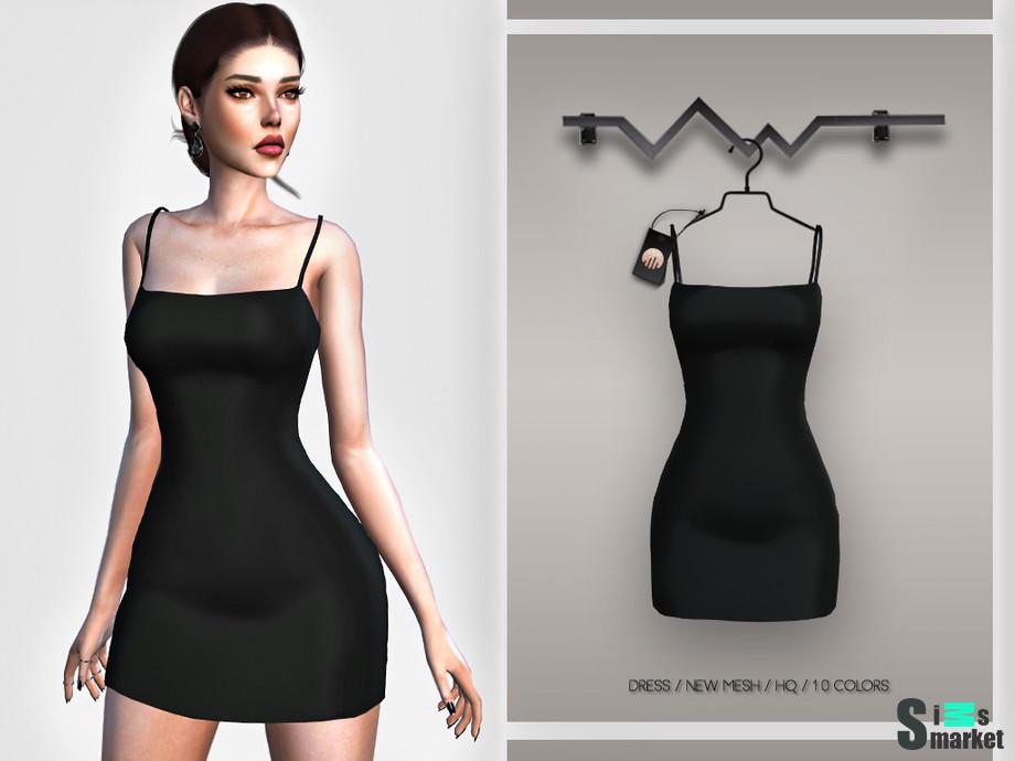 Платье BD383 by busra-tr для Симс 4. Скачать мод