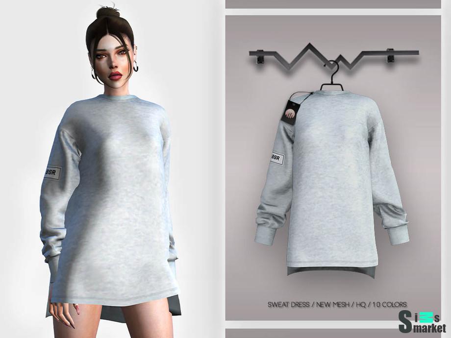 Платье BD403 by busra-tr для Симс 4. Скачать мод