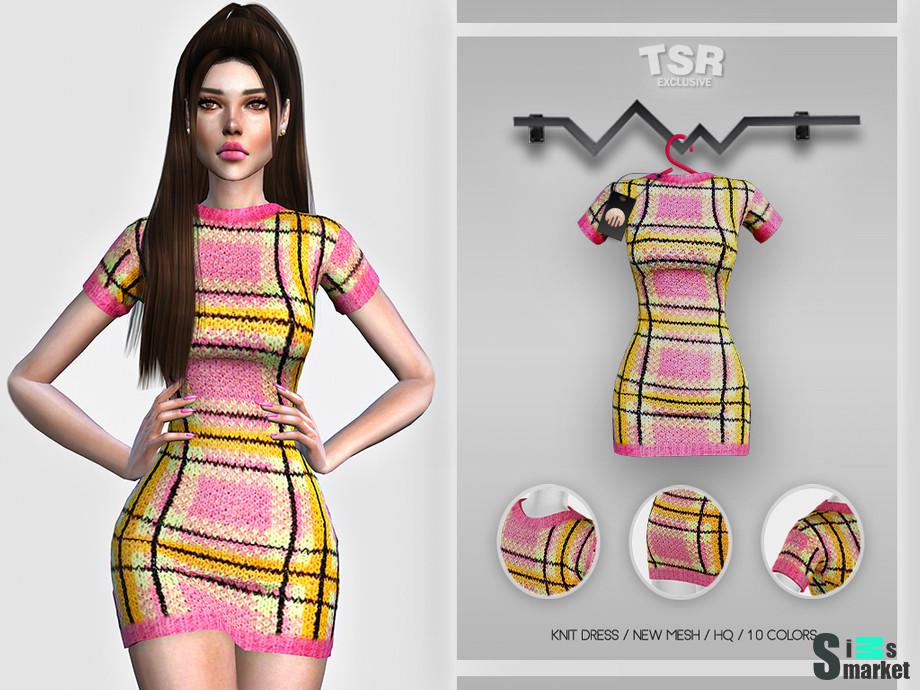 Платье BD419 by busra-tr для Симс 4. Скачать мод