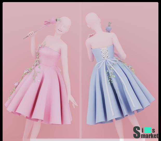 Платье by  sadlydulcet  для Симс 4. Скачать мод