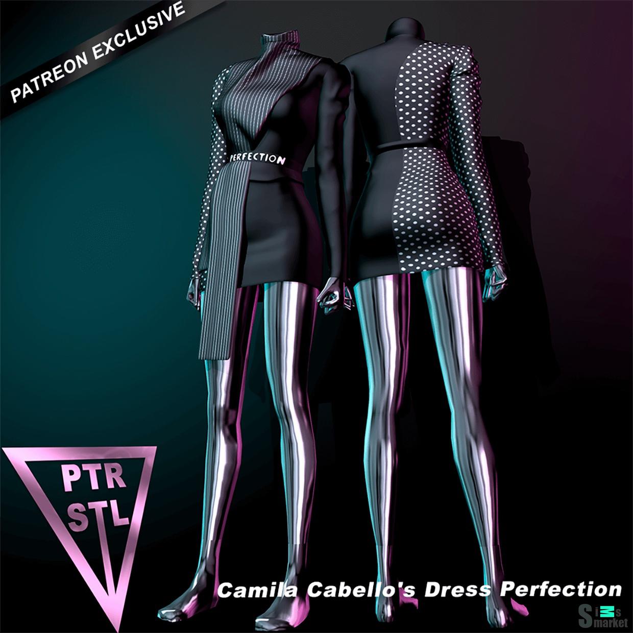 Платье Camila Cabello's для Симс 4. Скачать мод