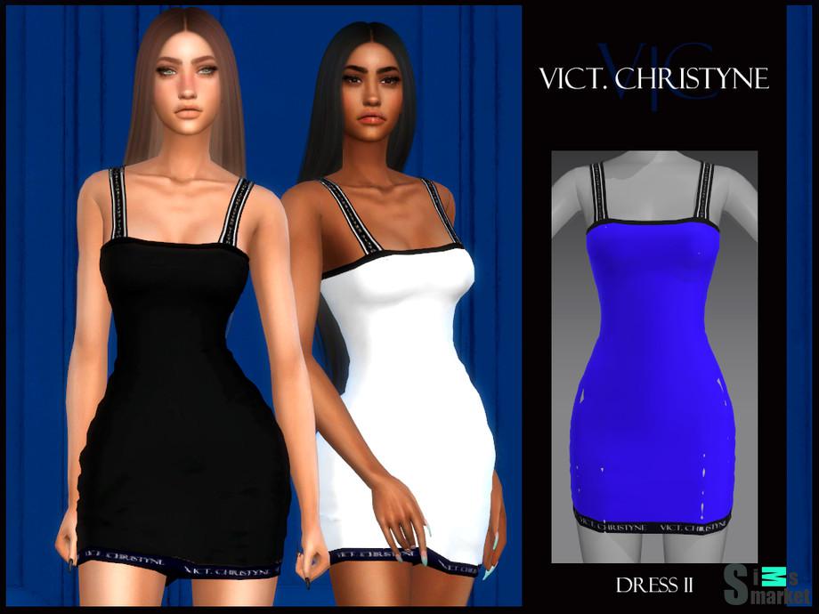 Платье CHRISTYNE2 by Viy Sims для Симс 4. Скачать мод