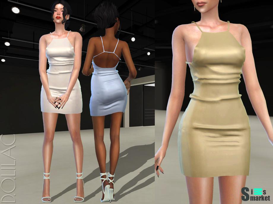 Платье DO386 by D.O.Lilac для Симс 4. Скачать мод