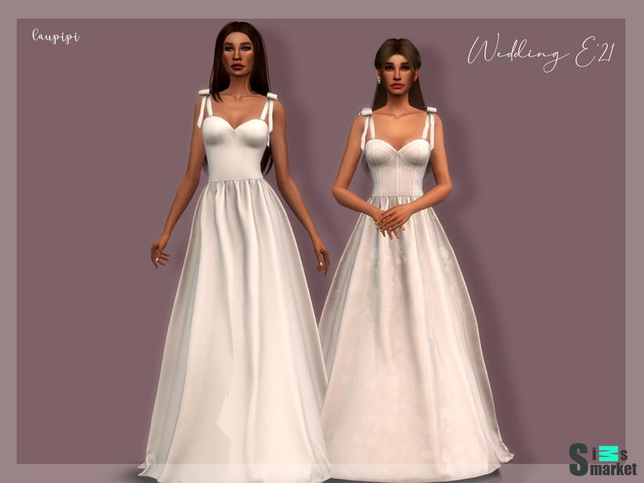 Платье DR-391 by laupipi для Симс 4. Скачать мод