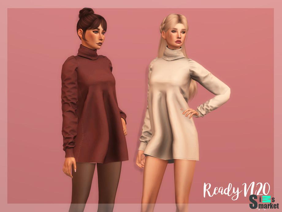 Платье DR369 by laupipi  для Симс 4. Скачать мод
