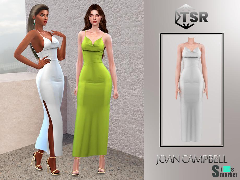 Платье "Genesis" by Joan Campbell для Симс 4. Скачать мод