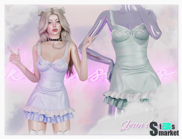 Платье honey by  korkassims для Симс 4. Скачать мод