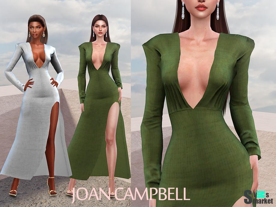 Платье Julieta by Joan Campbell Beauty для Симс 4. Скачать мод