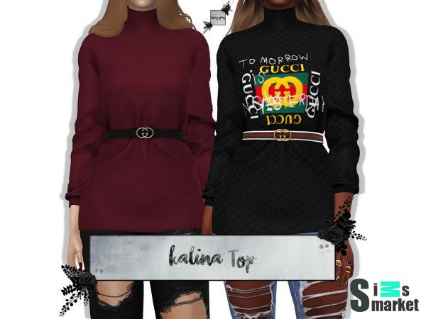 Платье kalina by lumysims для Симс 4. Скачать мод