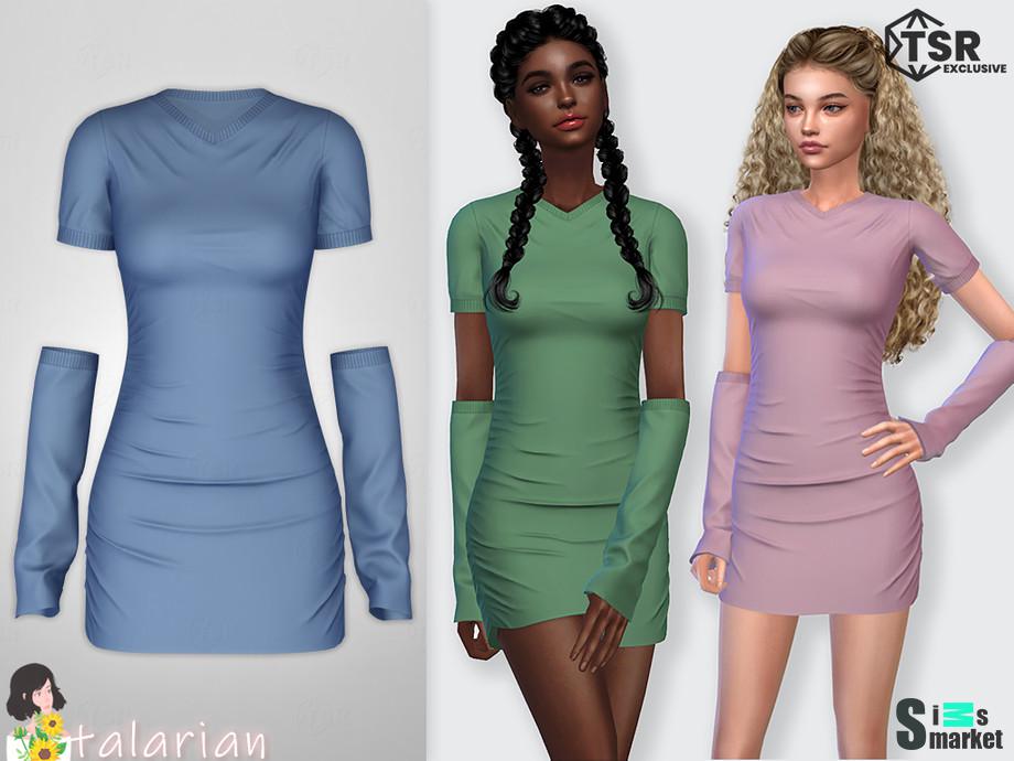 Платье Кимберли by talarian для Симс 4. Скачать мод