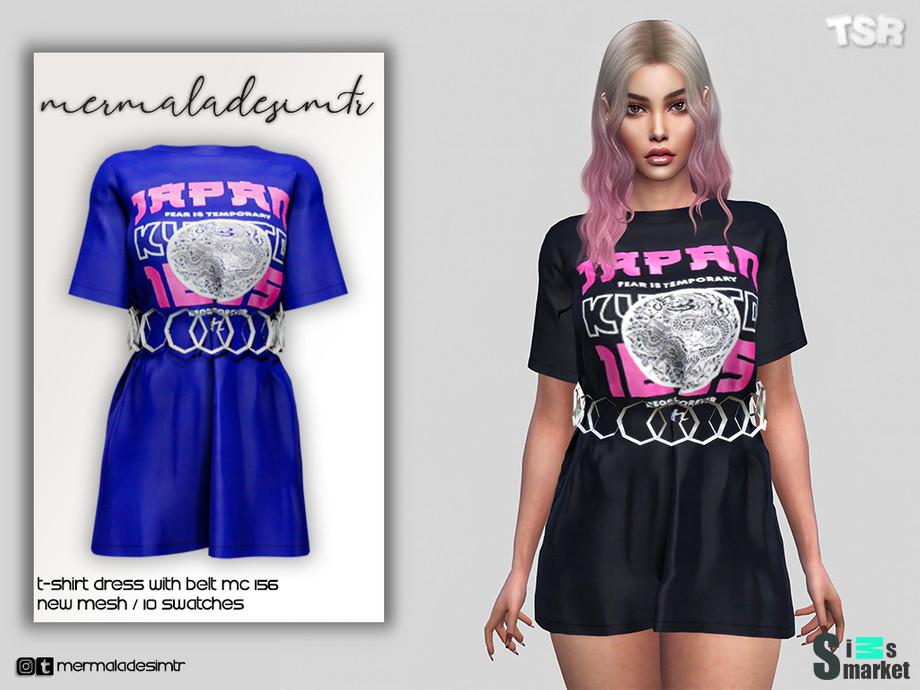 Платье MC156 by mermaladesimtr для Симс 4. Скачать мод