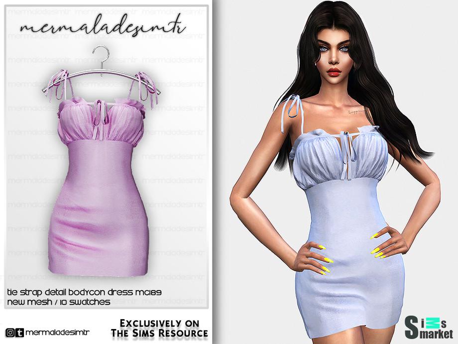 Платье MC189 by mermaladesimtr для Симс 4. Скачать мод