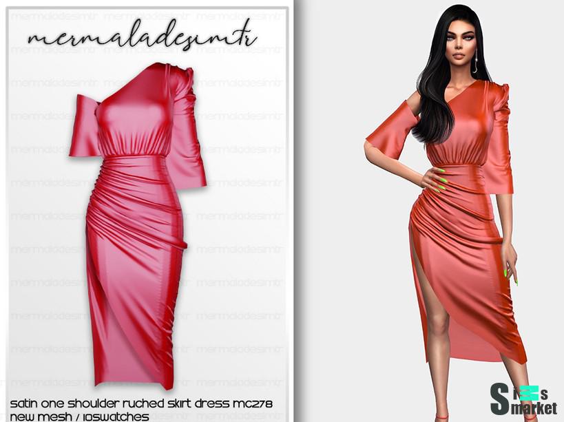 Платье MC278 by mermaladesimtr для Симс 4. Скачать мод