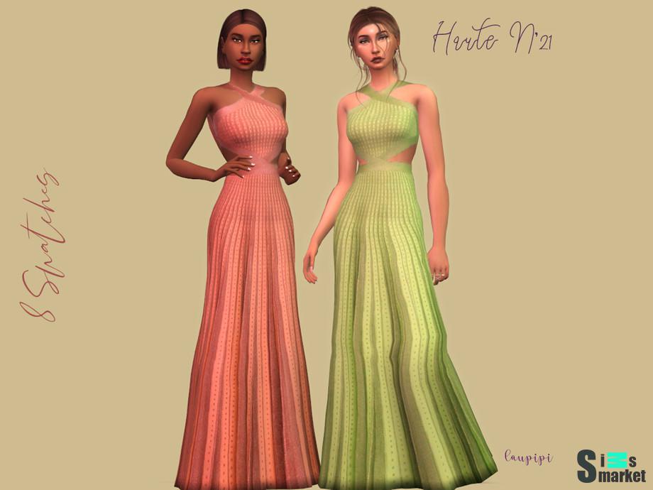 Платье MDR08 by laupipi для Симс 4. Скачать мод