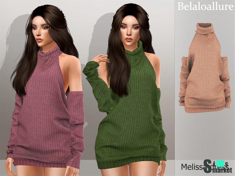 Платье Melissa by belal1997 для Симс 4. Скачать мод